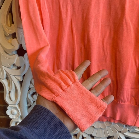 J. Crew Neon Pink Peach Lightweight Sweater XS - Picture 4 of 7